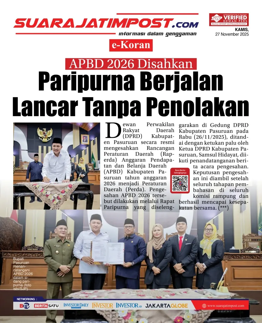 eKoran, Edisi Kamis, 27 November 2025