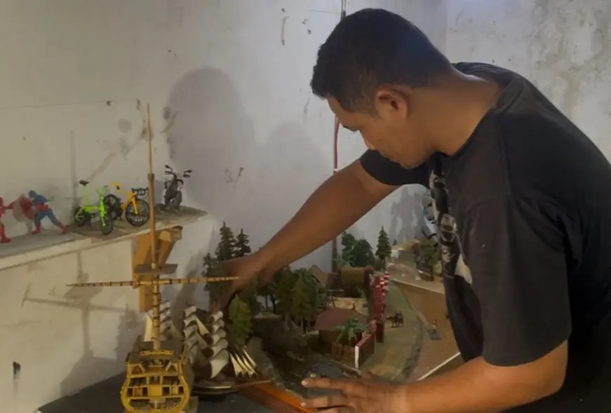 Kreativitas Warga Jombang Dari Limbah Sederhana, Lahir Diorama Bernilai Jual Tinggi