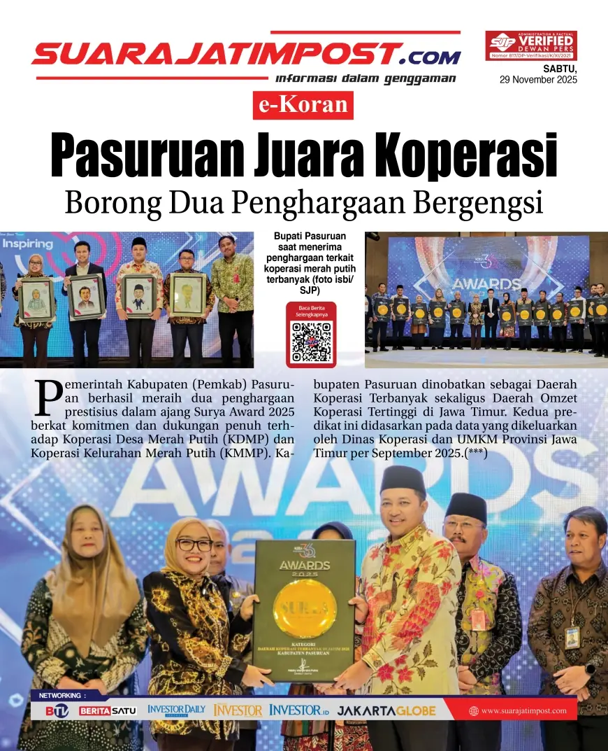 eKoran, Edisi Sabtu, 29 November 2025