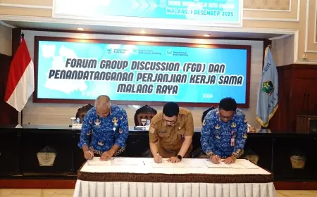 Tiga Sekda Malang Raya Teken Kerja Sama, Tandai Integrasi Lintas Daerah