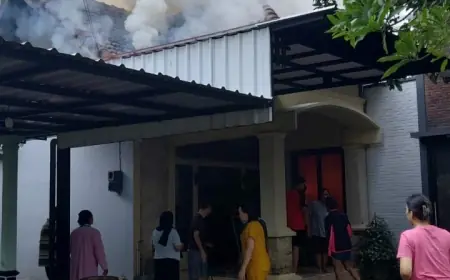 Rumah di Mojokerto Ludes Dilalap Api, Penyebab Masih Menjadi Misteri