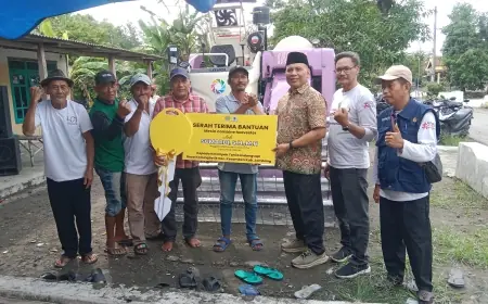 Poktan di Kesamben Jombang Gembira Dapat Bantuan Mesin Combine dari Aspirasi Cak Sumardi