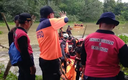 Pencarian Hari Kedua, Remaja Hilang Tenggelam di Sungai Bodeng Tulungagung Ditemukan Meninggal Dunia