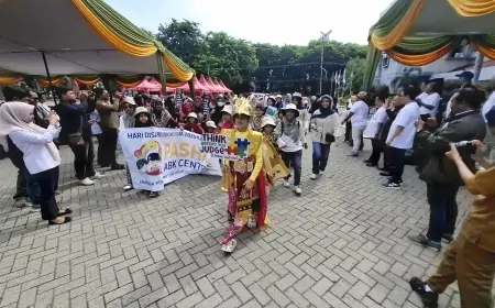 Ratusan Anak Berkebutuhan Khusus Ramaikan Hari Disabilitas Sedunia di Gresik