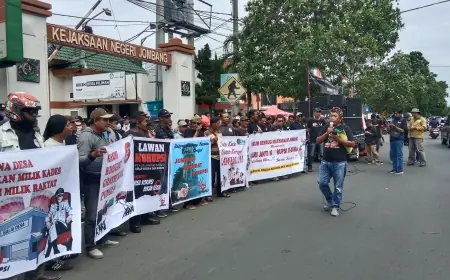 Hari Antikorupsi di Jombang Diwarnai Aksi Protes, Kejari Didesak Usut Tiga Dugaan Korupsi