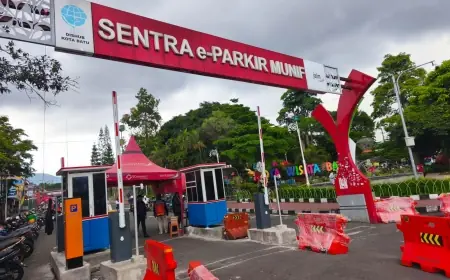 Kendala Listrik dan Penertiban PKL Jadi Tantangan Utama Ujicoba Gate Parkir Alun-Alun Batu