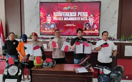 Maling Motor Berdaster di Mojokerto Digulung, Ternyata Seorang Residivis