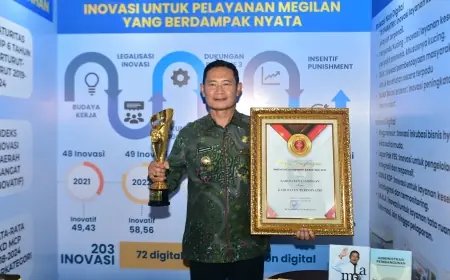 Lamongan Dinobatkan sebagai Daerah Terinovatif IGA 2025