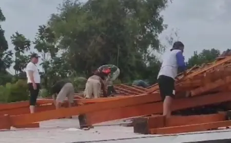 Pendopo Gondangmanis Jombang Roboh Dihantam Puting Beliung, Kerugian Capai Rp100 Juta