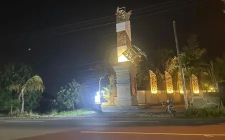 Belum Genap Sebulan Rampung, Tugu Jombang Senilai Rp1 Miliar Ambruk Diterjang Angin