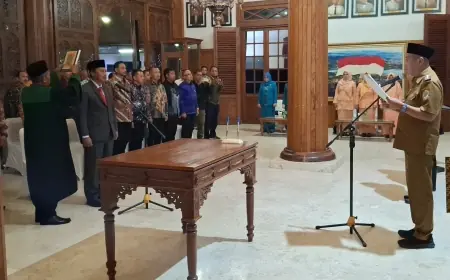 Sempat Batal Dua Kali, Mantan Sekda Tulungagung Tri Hariadi Akhirnya Dilantik Jadi Kadisnakertrans