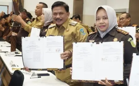Bupati Nganjuk dan Kejari Teken PKS Penerapan Pidana Kerja Sosial bagi Pelaku Tindak Pidana