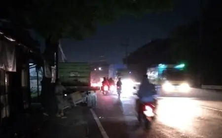Gegara Infrastuktur Jalan di Gresik Minim Penerangan, Satu Nyawa Melayang