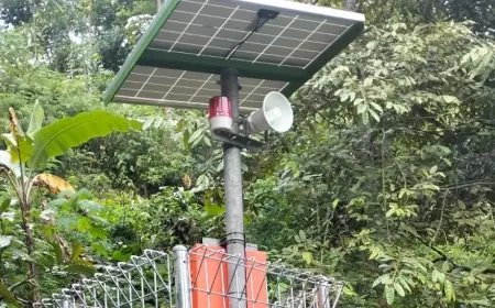 BPBD Jatim Pasang EWS Longsor di Wonosalam Jombang untuk Deteksi Dini Bencana