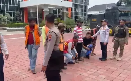 Dishub dan Polres Gresik Razia Jukir Liar, 7 Orang Diamankan