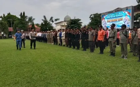 Operasi Lilin Semeru 2025 Jelang Nataru Bergulir di Jombang, Ditandai Apel Gelar Pasukan