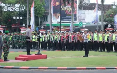 Hadapi Libur Nataru, Polresta Blitar Perkuat Pengamanan dengan 7 Pos dan Kesiapsiagaan Bencana