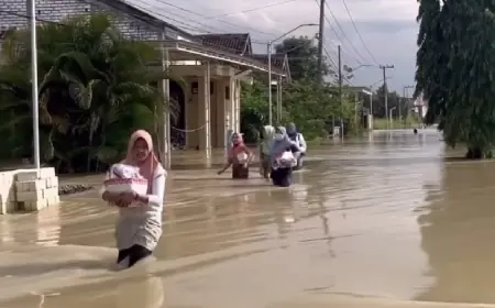 Baru Sebulan Surut, Banjir Luapan Kalilamong Kembali Merendam Gresik