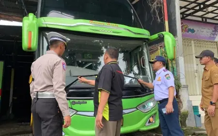 Jelang Nataru, Dishub Bondowoso Pastikan Seluruh Angkutan Umum Laik Jalan