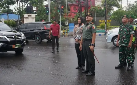 Jamin Keamanan Nataru, Dandim 0814 Jombang Sidak Kesiapan Personel di Lapangan