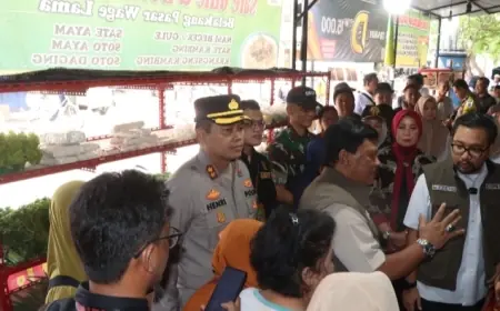 Pastikan Stok dan Harga Sembako Jelang Nataru Aman, Polres Gandeng Forkopimda Sidak Pasar