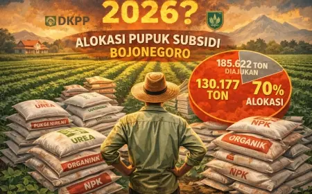 Alokasi Pupuk Bersubsidi Bojonegoro 2026 Menyusut, Petani Terancam Defisit Pasokan