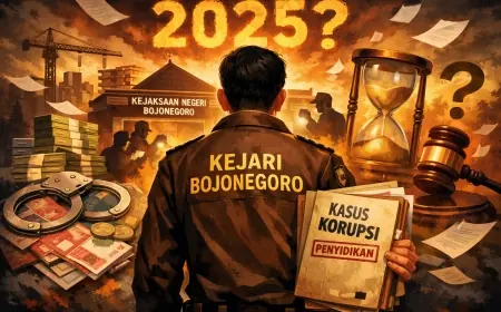 Kejari Bojonegoro Mandul, 5 Kasus Korupsi Naik Penyidikan, Nol Tersangka Sepanjang 2025