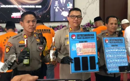 Kriminalitas di Kota Mojokerto Turun Sepanjang Tahun 2025, Kasus Narkoba Naik