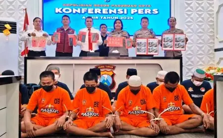 Sepanjang 2025, Angka Kriminalitas di Kota Pasuruan Menurun