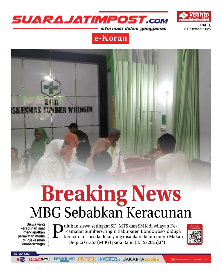 eKoran, Edisi Rabu, 3 Desember 2025