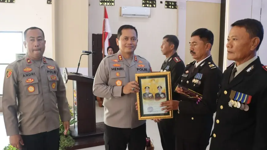 Kapolres Nganjuk Pimpin Upacara 23 Personal Purna Bhakti