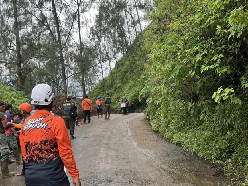 Jalur Cangar Dibuka Terbatas pasca-Longsor