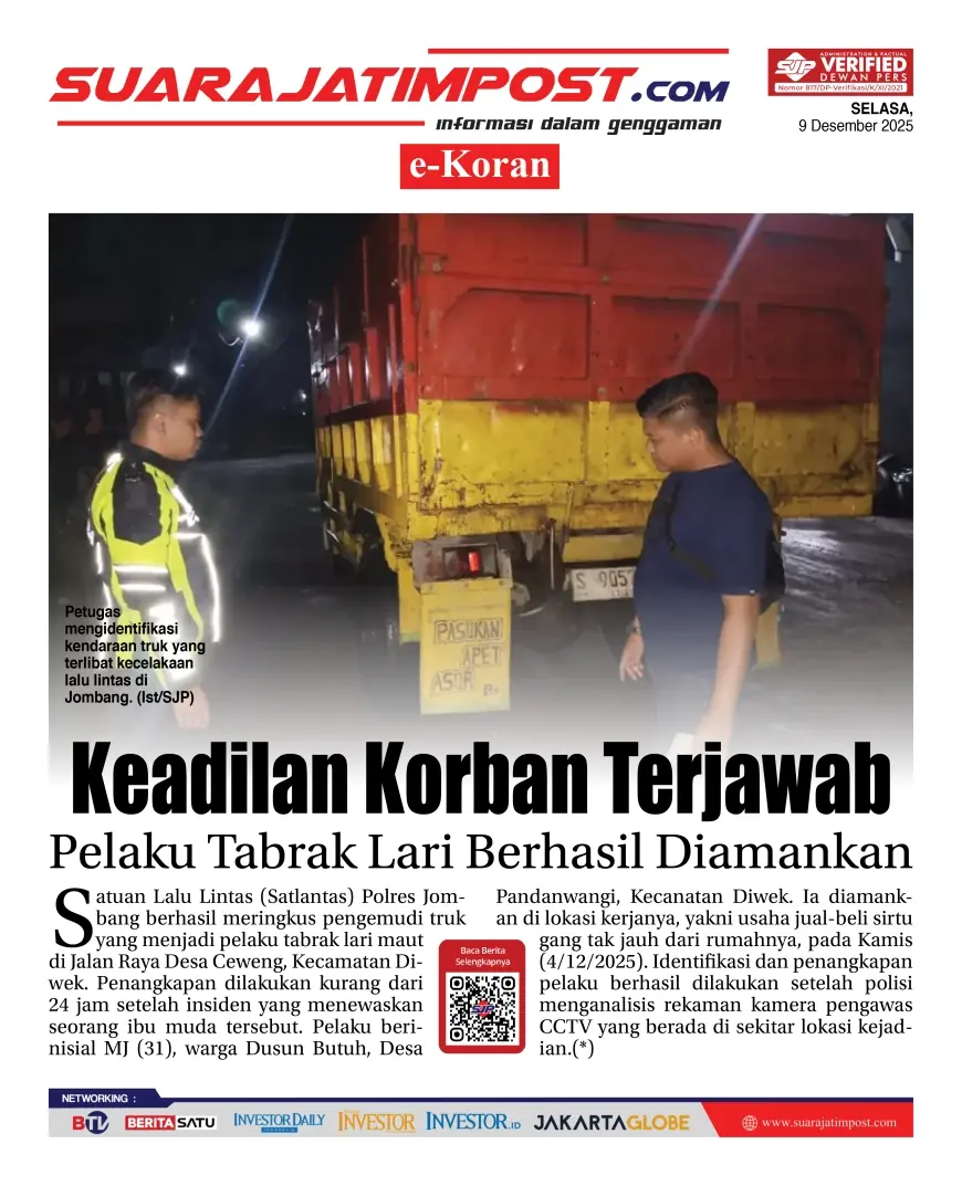 eKoran, Edisi Selasa, 9 Desember 2025