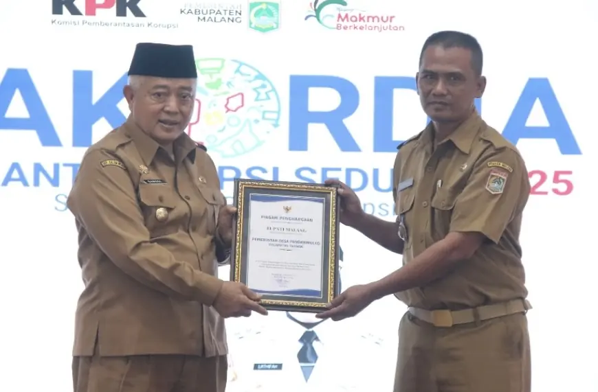 Bupati Malang Apresiasi 10 Desa Berintegritas pada Peringatan Hakordia 2025