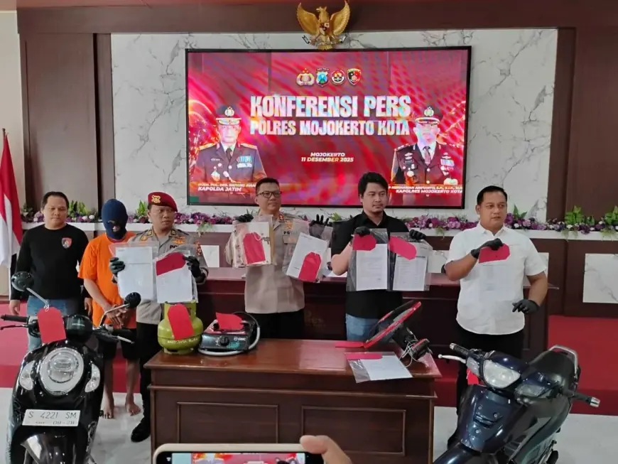 Maling Motor Berdaster di Mojokerto Digulung, Ternyata Seorang Residivis