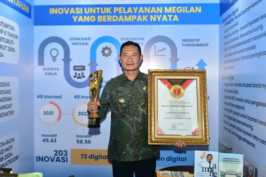 Lamongan Dinobatkan sebagai Daerah Terinovatif IGA 2025