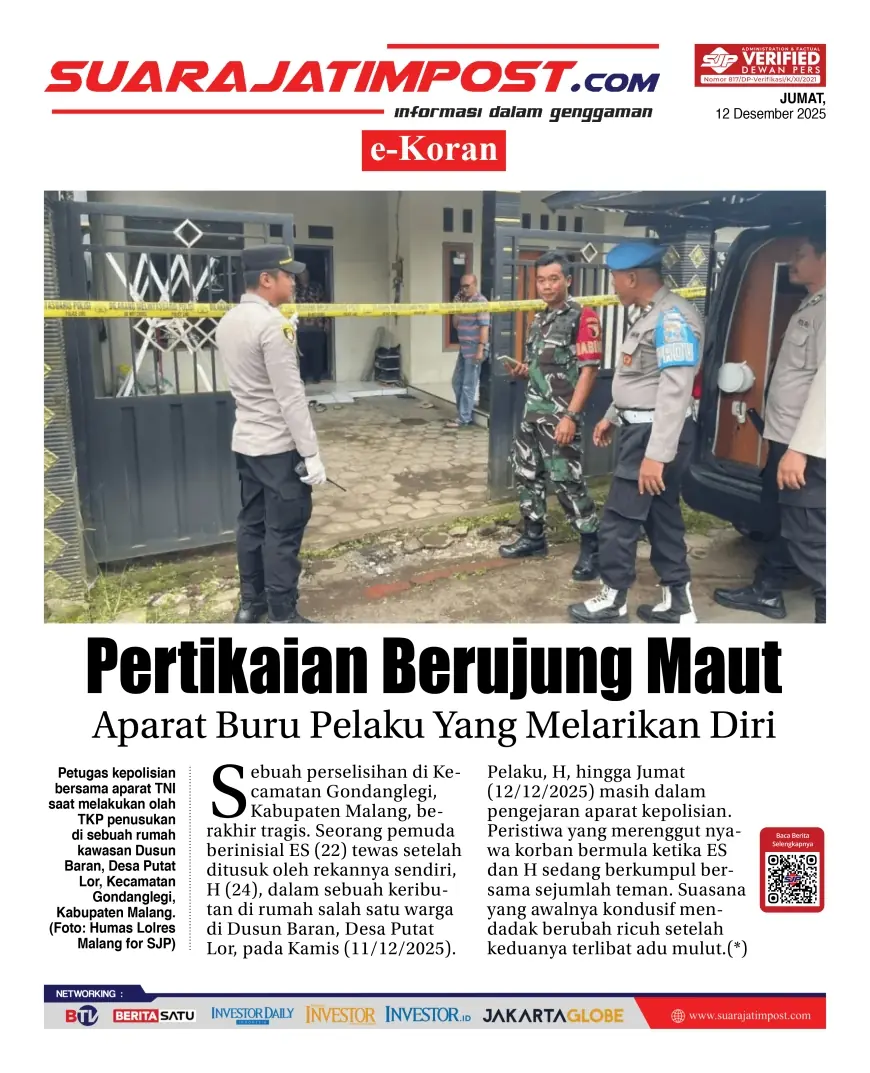 eKoran, Edisi Jumat, 12 Desember 2025