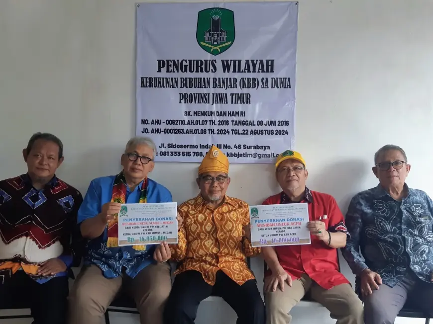 Warga Banjar Jawa Timur Hulurkan Bantuan Untuk Percepatan Pemulihan Pascabencana Sumatra