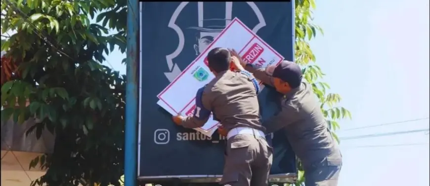 27.600 Reklame Dicopot Sepanjang 2025, Satpol PP Batu Bersihkan Ruang Kota dari Iklan Kadaluwarsa