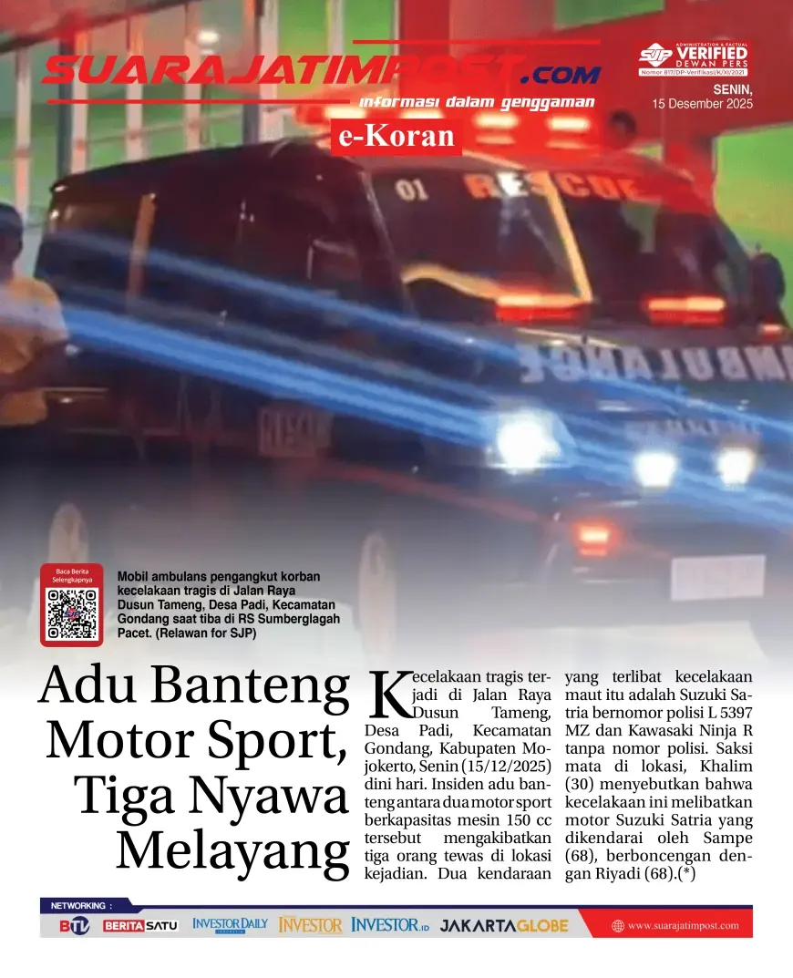 eKoran, Edisi Senin, 15 Desember 2025