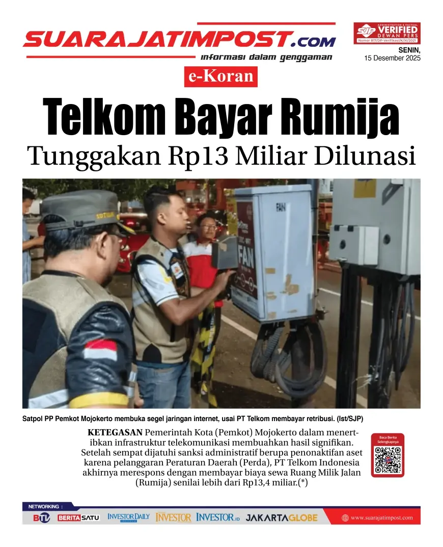 eKoran, Edisi Senin, 15 Desember 2025