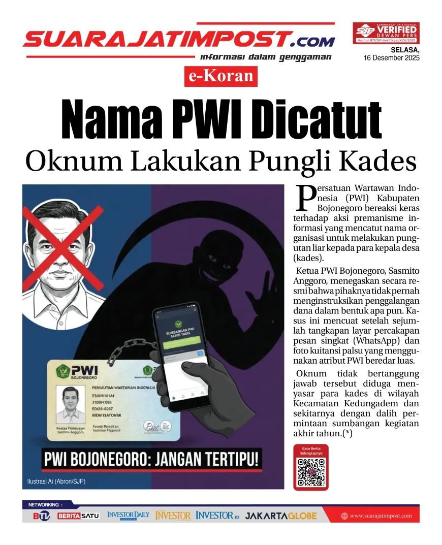 eKoran, Edisi Selasa, 16 Desember 2025