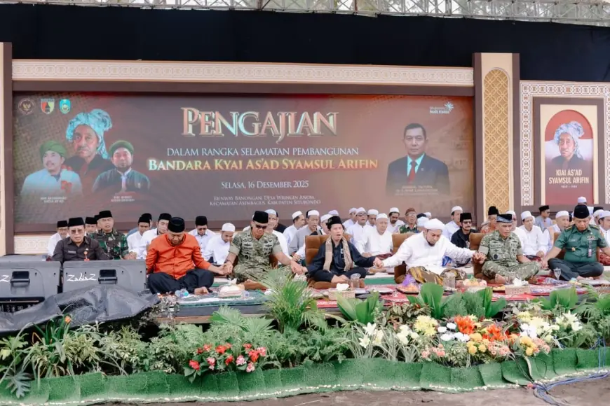Selamatan Pembangunan Bandara KASA di Situbondo, Warga Terima Sembako, Sapi dan Kambing