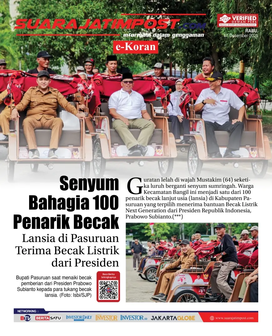 eKoran, Edisi Rabu, 17 Desember 2025