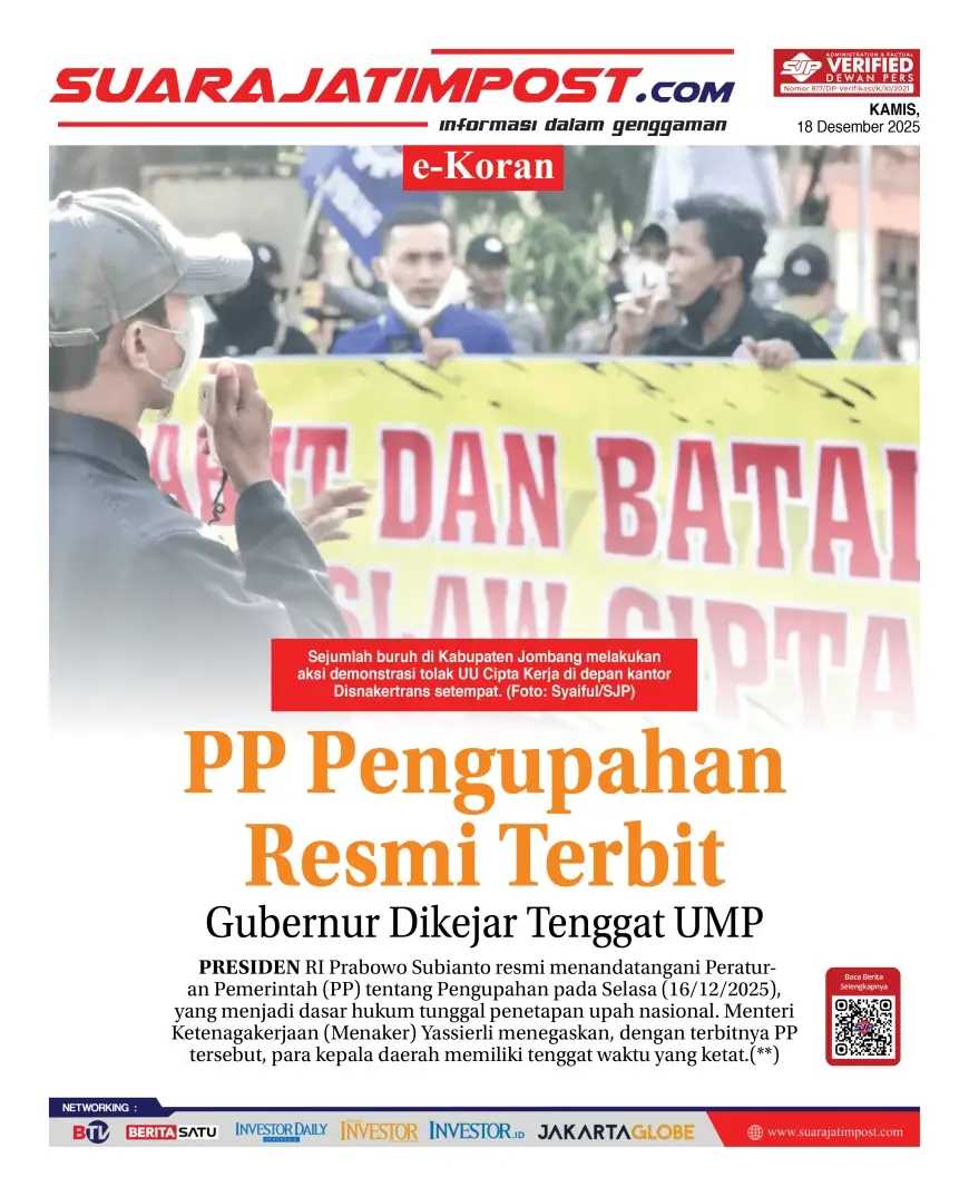 eKoran, Edisi Kamis, 18 Desember 2025