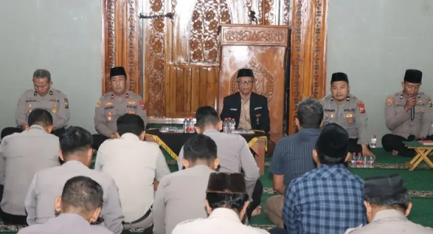 Doa Anak Sholeh Jadi Amal Tak Terputus, Pesan Ulama Kamtibmas dalam Binrohtal Polres Nganjuk