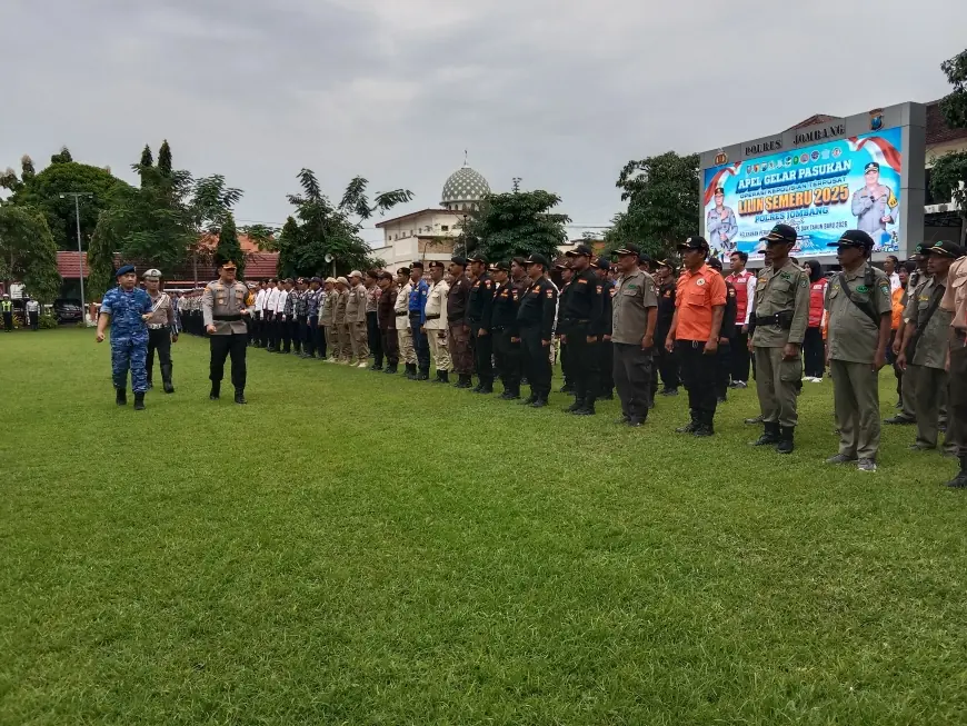 Operasi Lilin Semeru 2025 Jelang Nataru Bergulir di Jombang, Ditandai Apel Gelar Pasukan