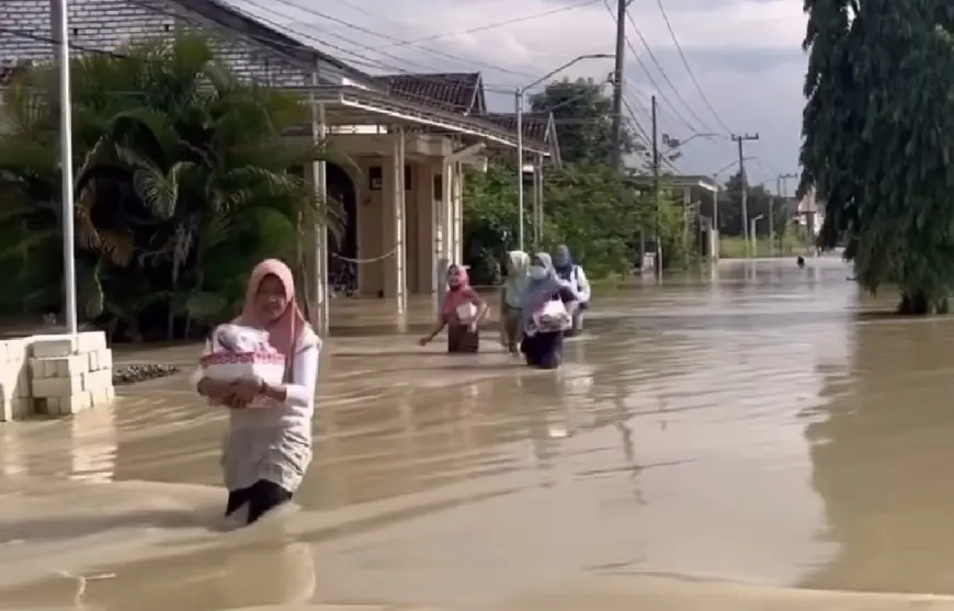 Baru Sebulan Surut, Banjir Luapan Kalilamong Kembali Merendam Gresik