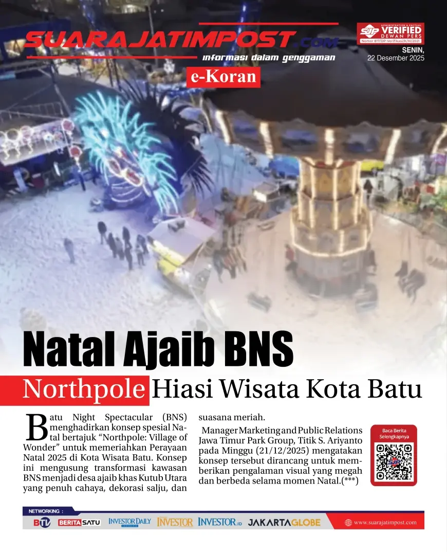 eKoran, Edisi Senin, 22 Desember 2025