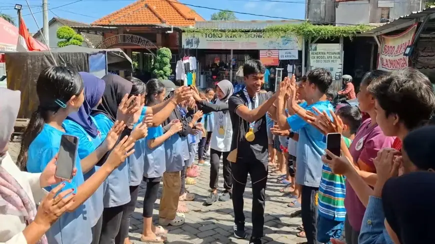 Raih Emas SEA Games 2025, Dua Atlet di Gresik Disambut Bak Pahlawan